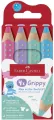 Kredki Grippy pastelowe 4kol FABER CASTELL - tantis.pl
