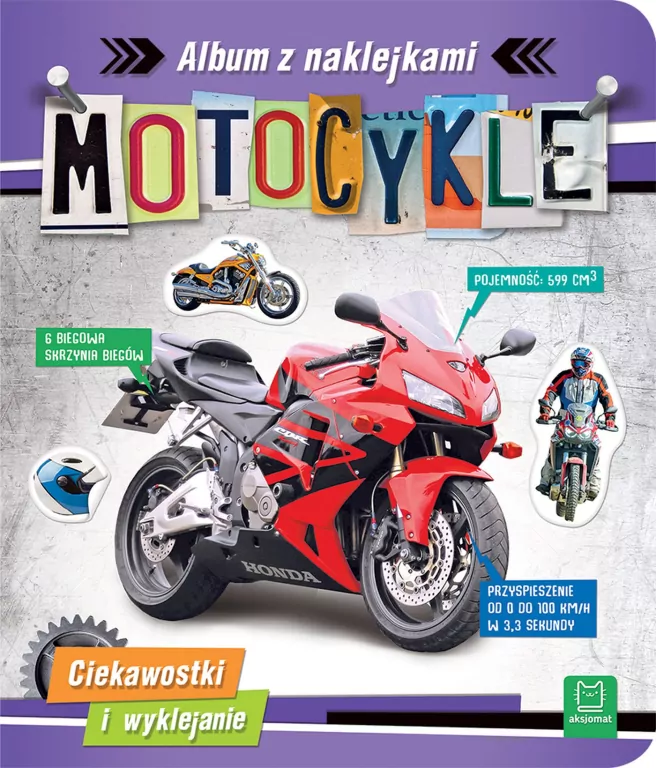 Motocykle. Album z naklejkami - tantis.pl