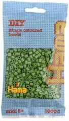 Hama Midi Koraliki w woreczku 1000 oliwkowe - tantis.pl