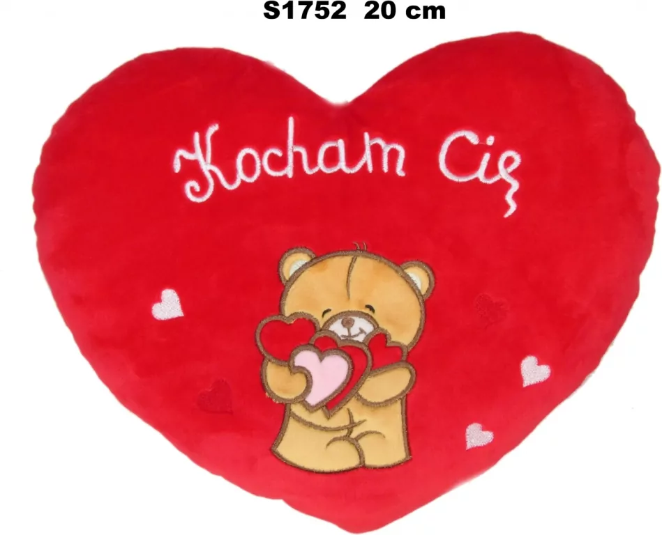 Pluszak Walentynkowe Serce 20cm KOCHAM CIE - tantis.pl