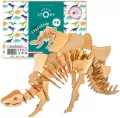 Puzzle drewniane 3D. Stegozaur - tantis.pl