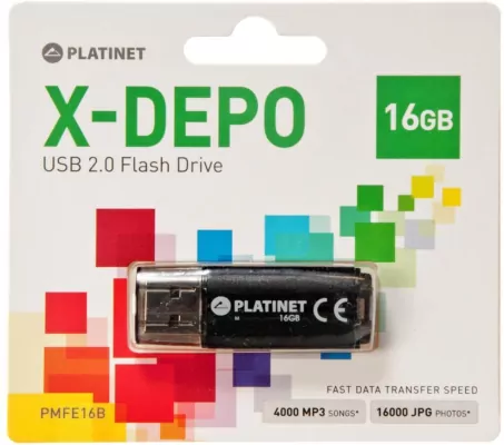 PENDRIVE 16GB USB 2.0 X-DEPO PLATINET 40944 WB