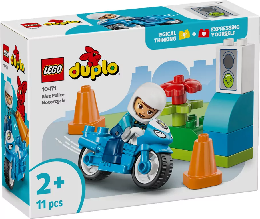 LEGO® Duplo.  Niebieski motocykl policyjny 10471 - tantis.pl