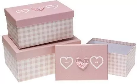 Pudełko prezentowe krata ROZETTE - tantis.pl