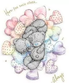 Kartka okolicznościowa Misie z serduszkami