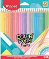 Kredki ołówkowe Colorpeps pastel 24kol MAPED - tantis.pl