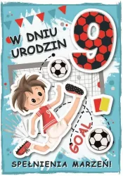 Karnet urodziny 9 B6 z kopertą