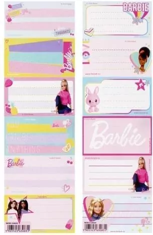 Barbie Naklejki na zeszyt - tantis.pl