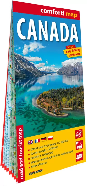 Comfort map Canada 1:10 000 000 - tantis.pl