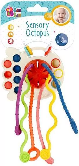BAM BAM. Zabawka sensoryczna Ośmiornica 4w1 - tantis.pl