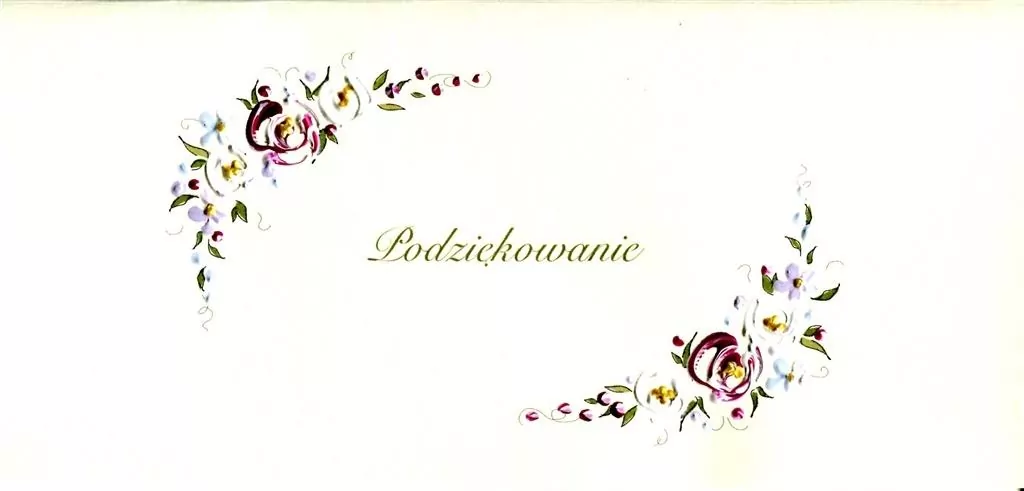 Karnet DL. Podziękowania - tantis.pl