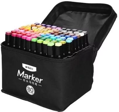 M&G. Marker artystyczny dwustronny, 80 kolorów - tantis.pl