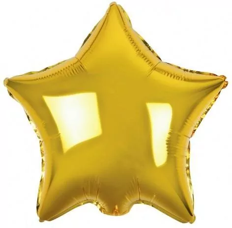 Balon foliowy gwiazda złota - tantis.pl