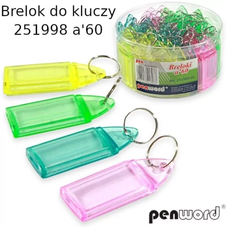 Brelok do kluczy (60szt) - tantis.pl