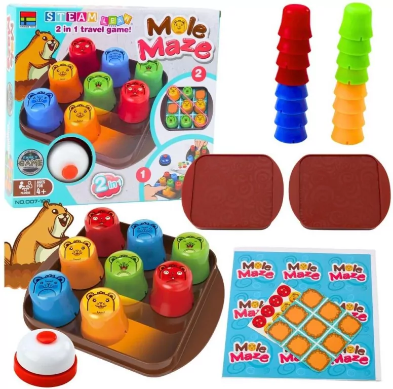 Gra zręcznościowa 2w1 Mole Maze - tantis.pl
