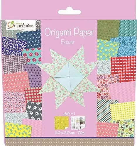 Papier origami 20 x 20 cm Flowers 60 arkuszy - tantis.pl