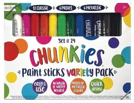 Farby w kredce Chunkies Paint Sticks, 24 sztuki - tantis.pl