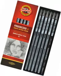 OŁÓWKI  GRAFIT.PROGRESSO 8915 /HB,2B,4B,6B,8B+4B AQUARELL KOMPLET - tantis.pl