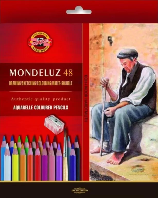 Kredki Mondeluz 48 kolorów + pędzel - tantis.pl