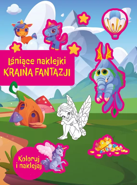 Lśniące naklejki. Kraina fantazji - tantis.pl