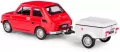 Fiat 126p + przyczepa Niewiadów Krótka czerwony - tantis.pl