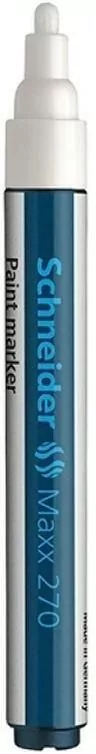 Marker olejowy schneider maxx 270 okrągły 1-3mm biały - tantis.pl