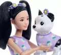 Barbie Jednakowa stylizacja Lalka i piesek Kwiatki - tantis.pl