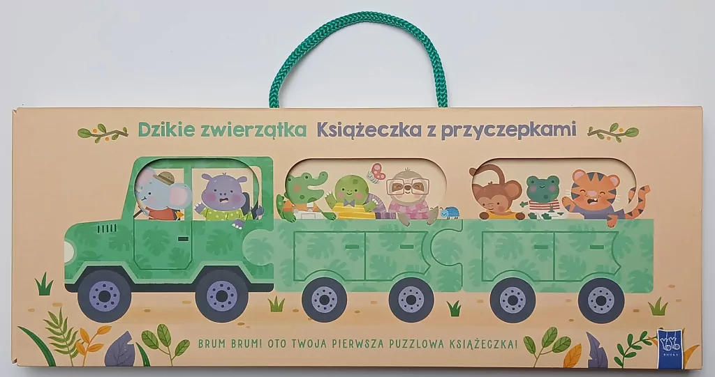 Książeczka z przyczepkami. Dzikie zwierzątka - tantis.pl