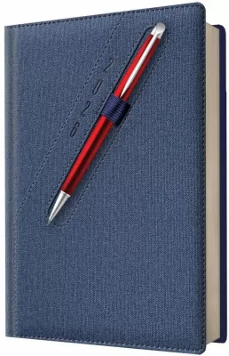 Kalendarz 2026 A5 dzienny z kieszonką i gumką