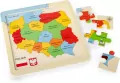 Puzzle Mapa drewniane 25x25cm - tantis.pl