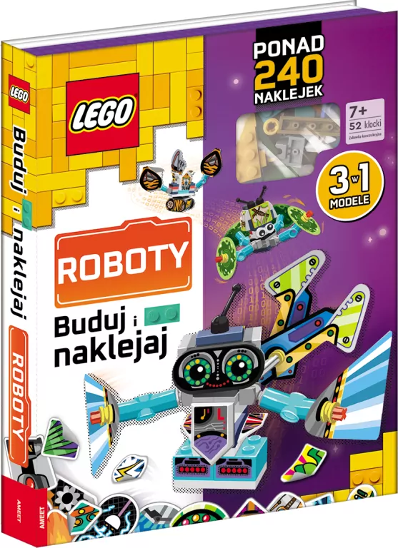 Lego books Buduj i naklejaj Roboty - tantis.pl