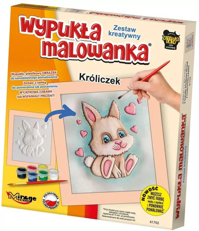 Wypukła Malowanka - Mały Króliczek - tantis.pl