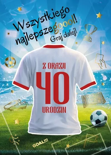 Karnet Urodziny 40 - tantis.pl