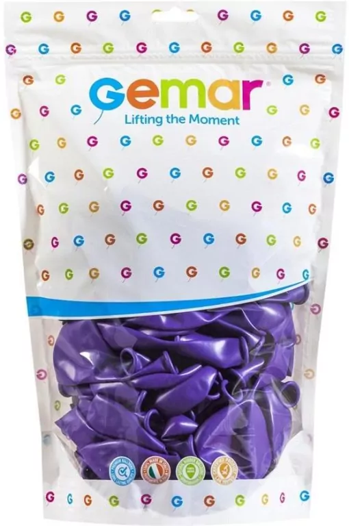 Balony Gemar pastel fioletowe - tantis.pl