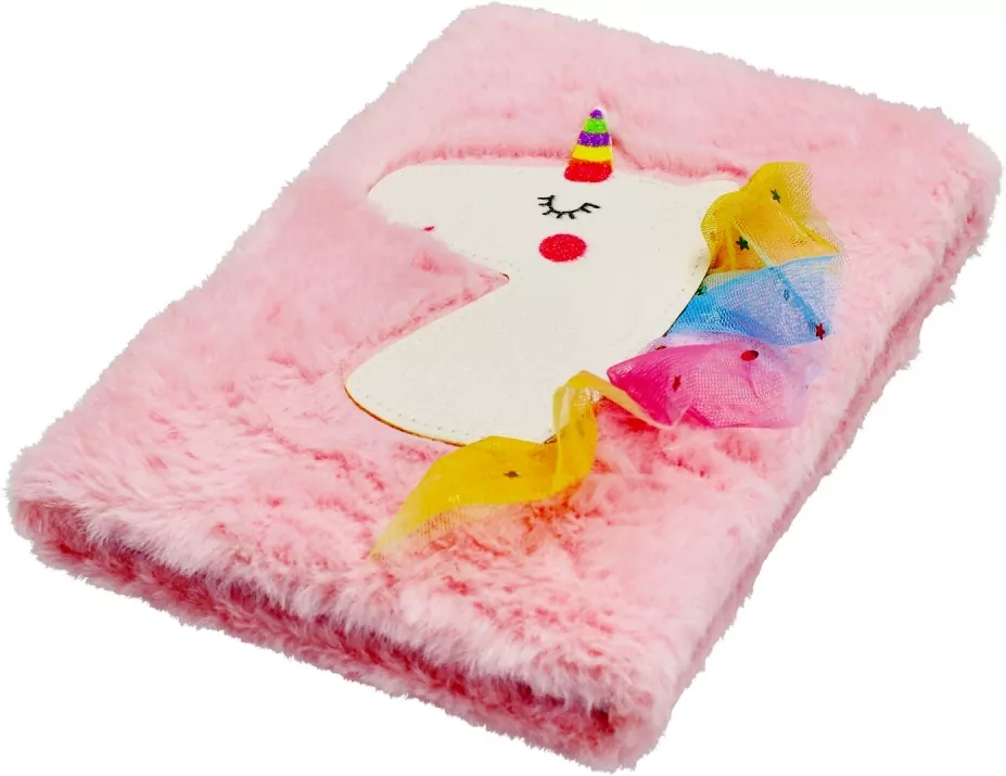 Notes A5 pluszowy pastelowy Unicorn - tantis.pl