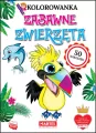 Zabawne zwierzęta. Kolorowanka z naklejkami - tantis.pl