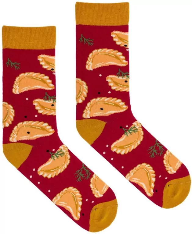 Skarpetki pierogi bordowe 42-46 - tantis.pl