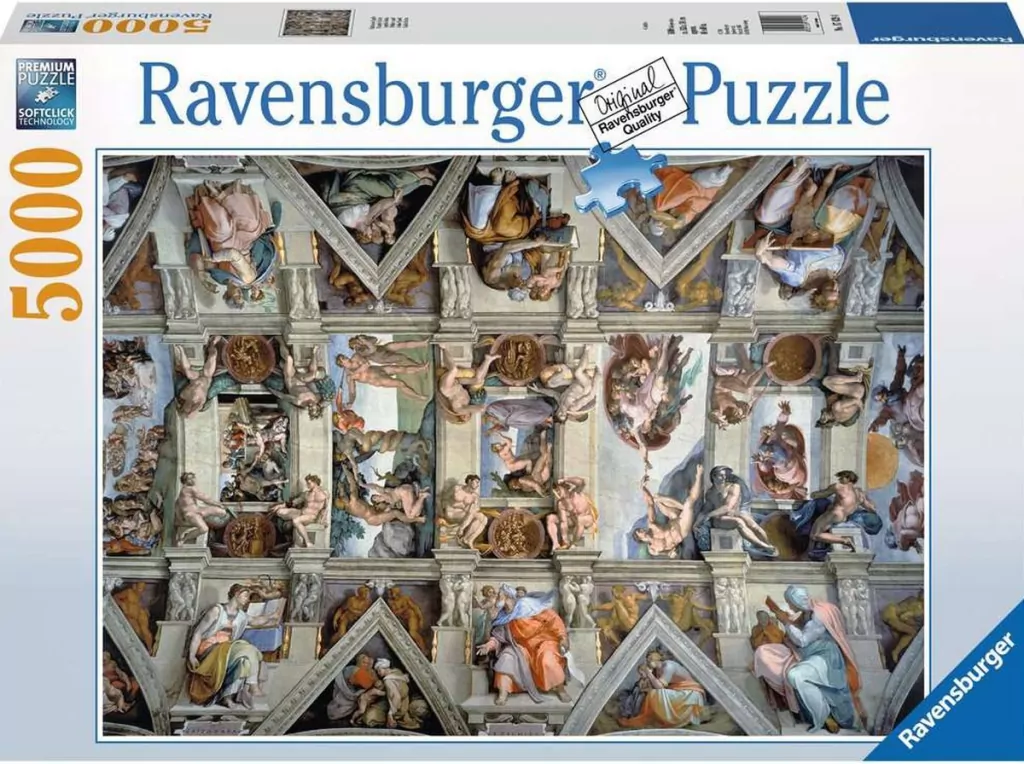 Puzzle 5000el. Kaplica sykstyńska. Ravensburger 174294 - tantis.pl