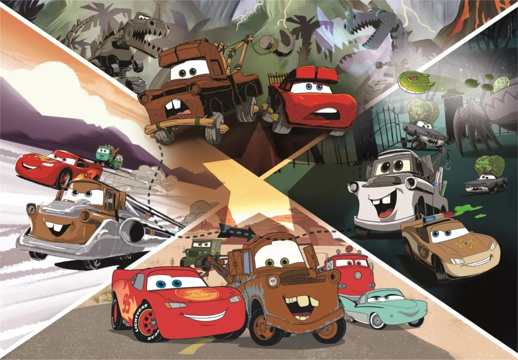 Puzzle 104 Maxi. Super Kolor Disney Cars - tantis.pl