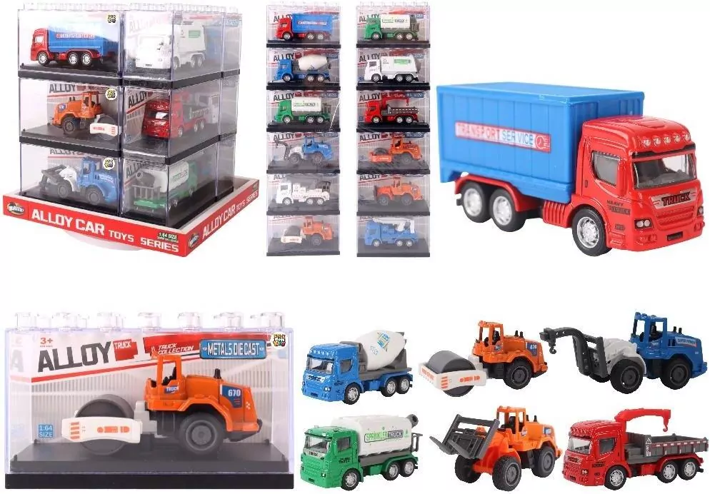 Autko w klocku 1:64 miejskie MIX - tantis.pl