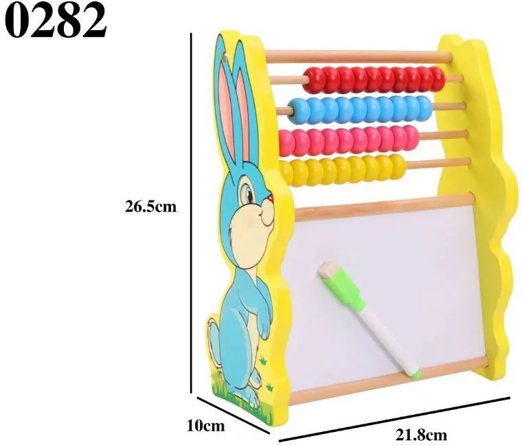 Drewniane liczydło edukacyjne. Królik - tantis.pl