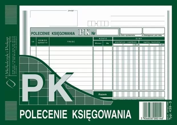 Polecenie księgowania 439-3 - tantis.pl