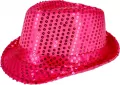 Kapelusz. Cekiny różowy - tantis.pl