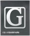 Metalowa zakładka - Litera G Clip-on - tantis.pl
