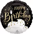 Balon foliowy Happy Birthday wishes 46cm - tantis.pl