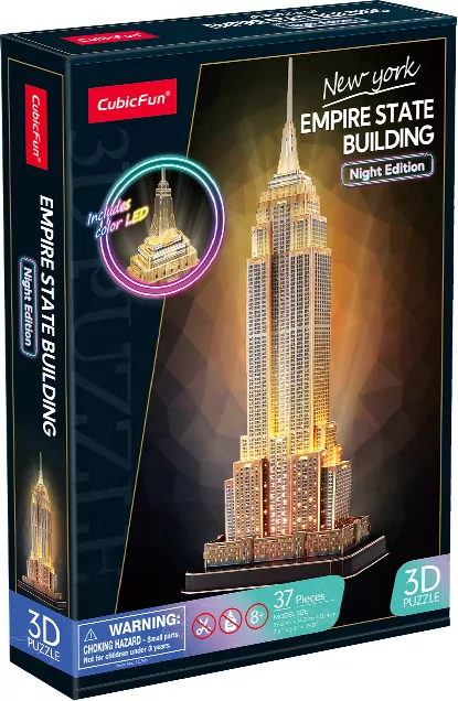 Puzzle 3d Empire State Building. Wersja nocna - tantis.pl