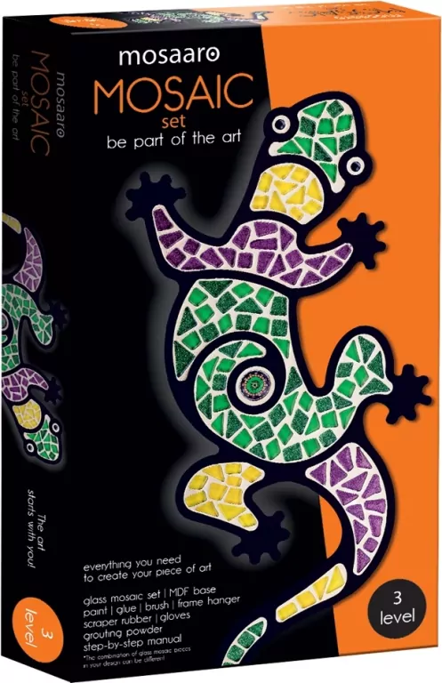 Zestaw kreatywny. Mozaika jaszczurka - tantis.pl