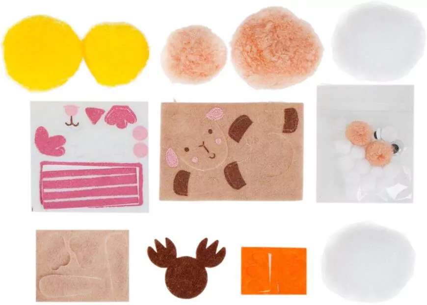 Zestaw kreatywny. Zwierzątka z pomponów - tantis.pl