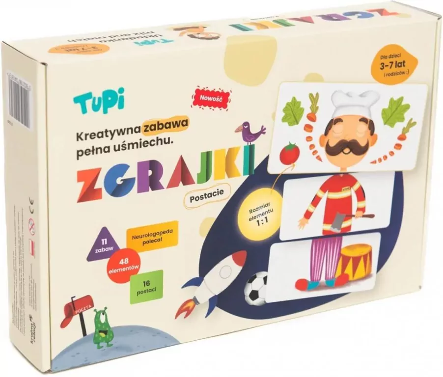 Zgrajki. Postacie - układanka mix and match - tantis.pl