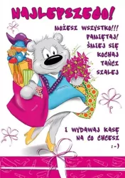 Karnet B6. Happy + koperta. Wzór nr 21